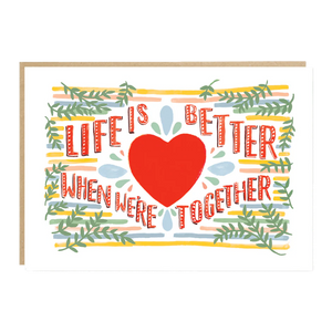 Jade Fisher Greetings Card - Better Together