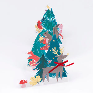 Meri Meri Concertina Christmas Card - Winter Woodland