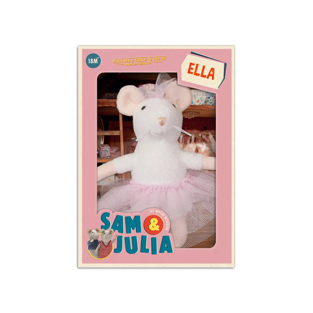 Sam & Julia Plush Mouse 12cm  - Ella