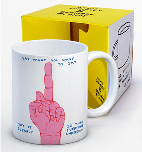 David Shrigley Boxed Mug - Say What You Want