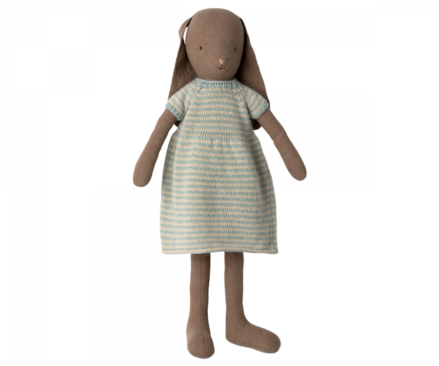 Maileg Bunny Size 4, Brown - Knitted Dress