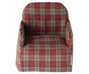 Maileg Chair Mouse - Red Checker