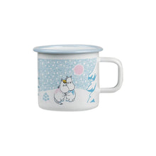 Load image into Gallery viewer, Muurla Enamel Moomin Mug 3.7dl - Let It Snow
