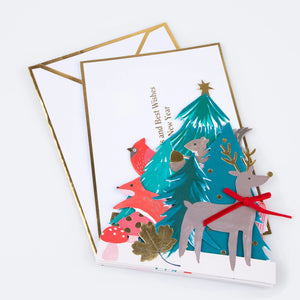 Meri Meri Concertina Christmas Card - Winter Woodland