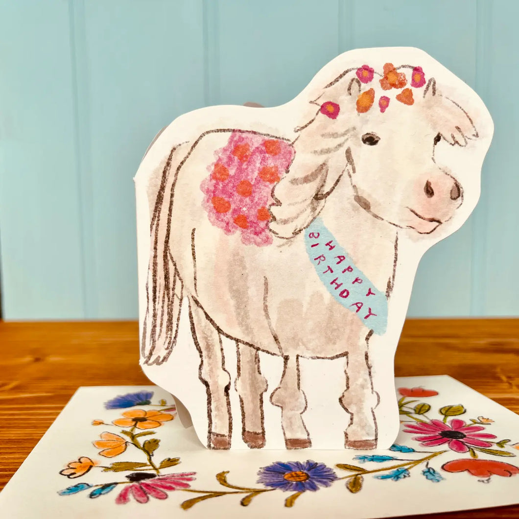 Laura Skilbeck Birthday Card - Birthday Pony