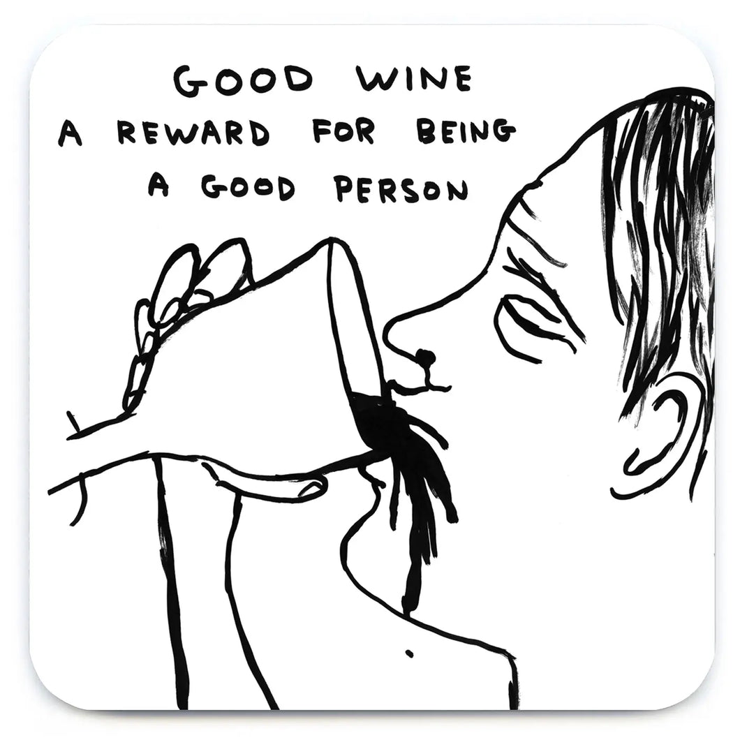 David Shrigley Coaster - Good Wine