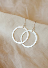 Load image into Gallery viewer, Pivot Silver Hoop Earrings - Angie
