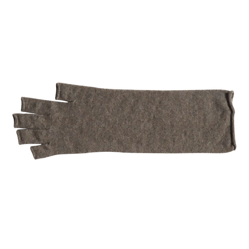 Nishiguchi Kutsushita 100% Merino Wall Arm Warmer - Mocha Brown
