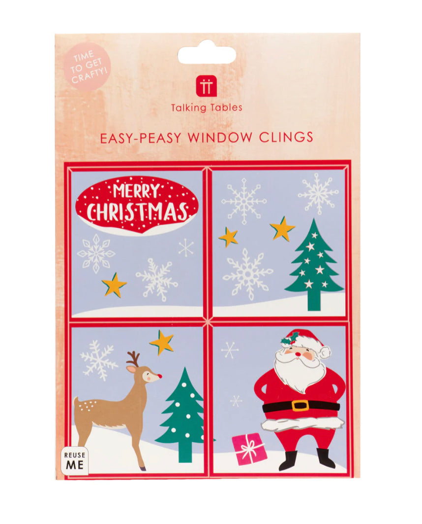 Craft With Santa Window Clings by Talking Tables