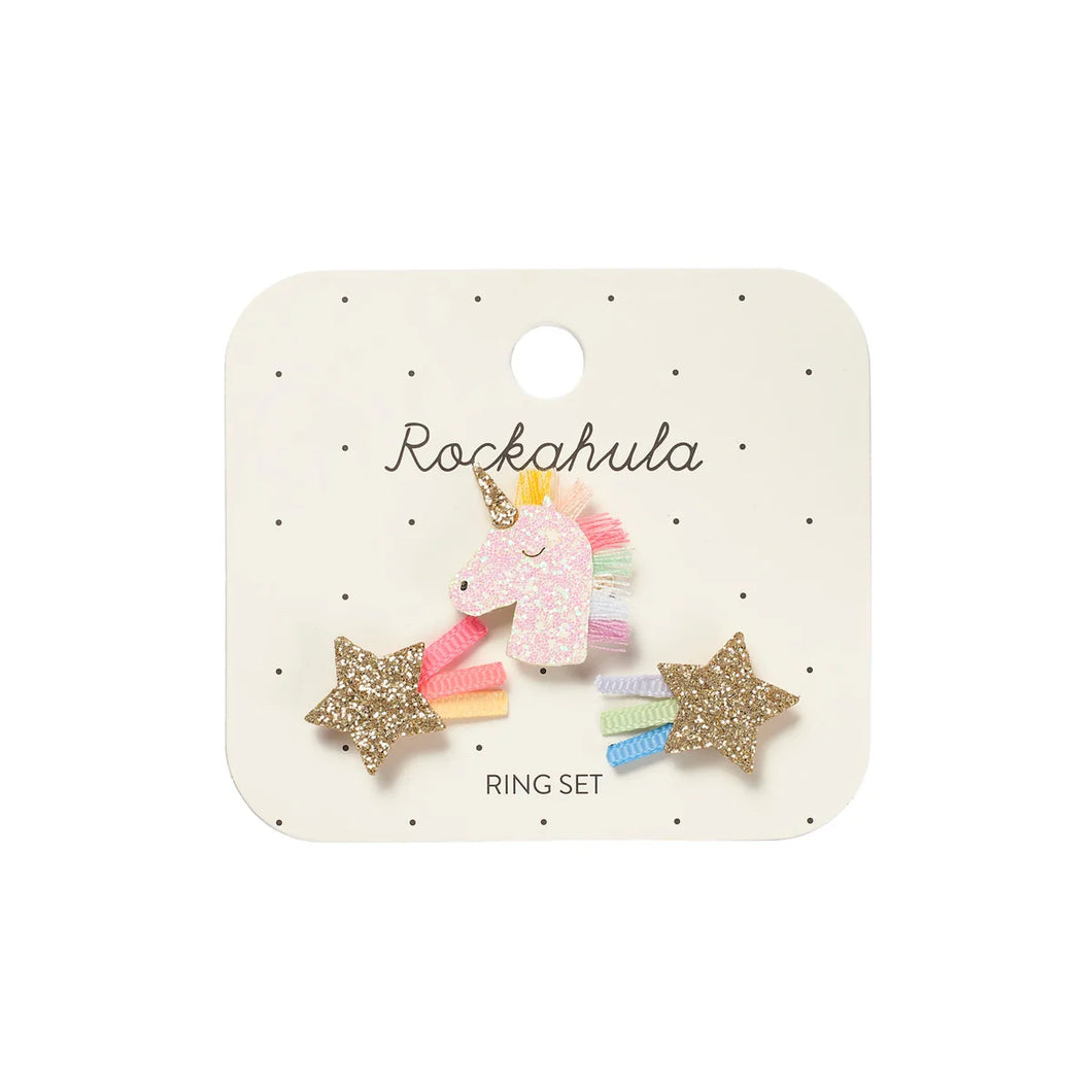 Rockahula Kids Ring Set - Rainbow Unicorn