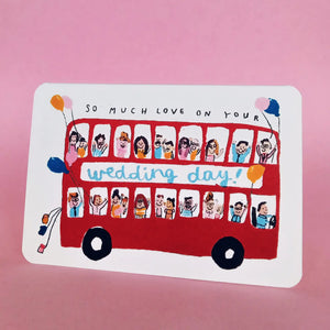 Laura Skilbeck Greeting Card - Wedding Bus