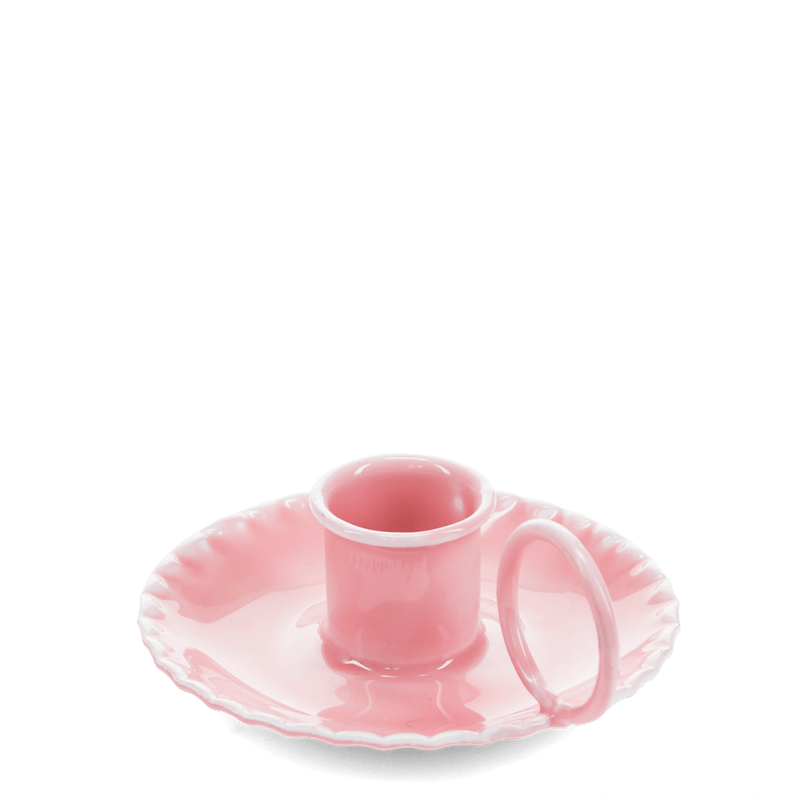 Enamel  Candle Holder -  Pink