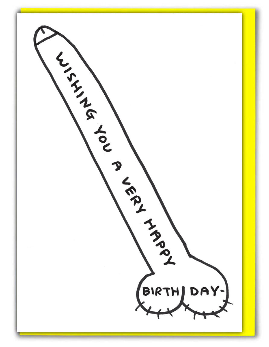 David Shrigley Greetings Card - Happy Birthday