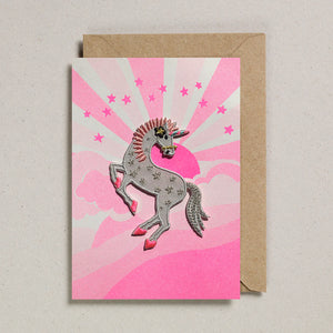 Iron On Patch Card - Unicorn by Petra Boase