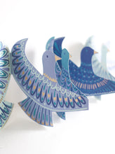 Load image into Gallery viewer, East End Press Concertina Paper  Garland - Peace Doves
