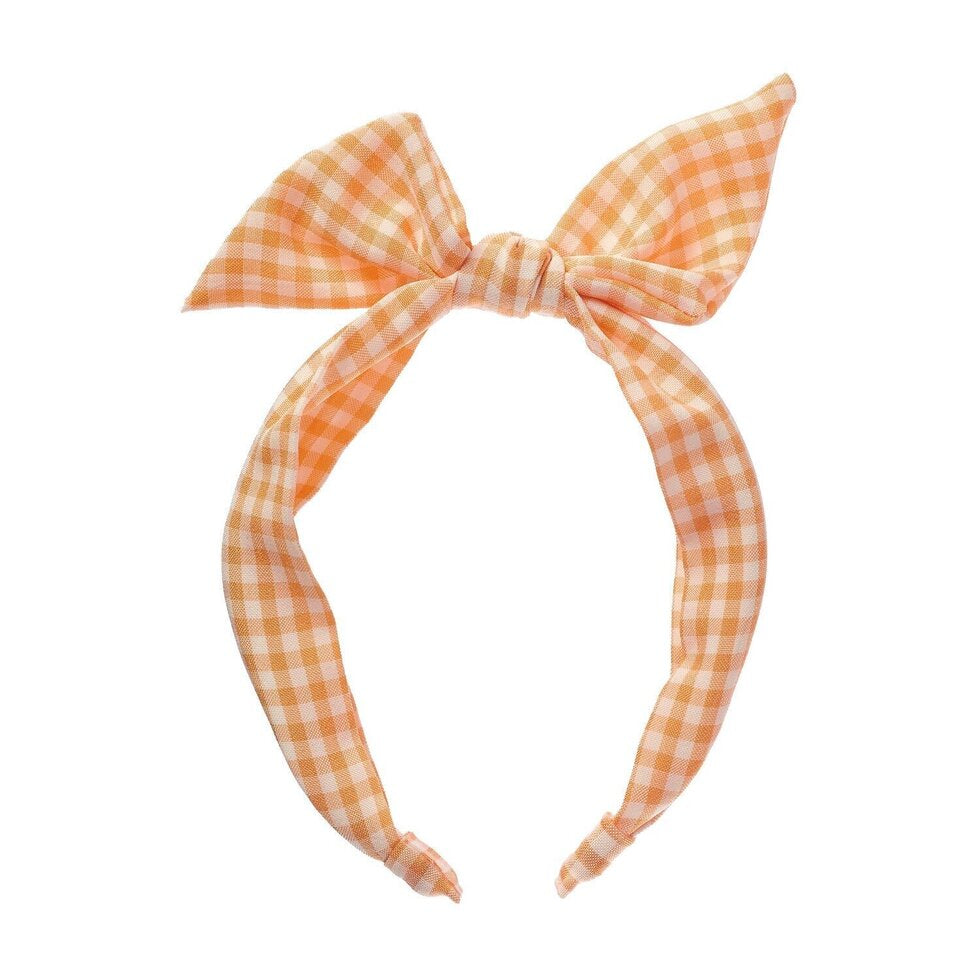 Rockahula Kids Tie Headband - Edelweiss Gingham