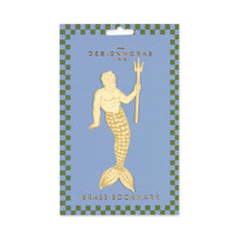 Load image into Gallery viewer, Designworks Ink Brass Bookmark - Poseidon
