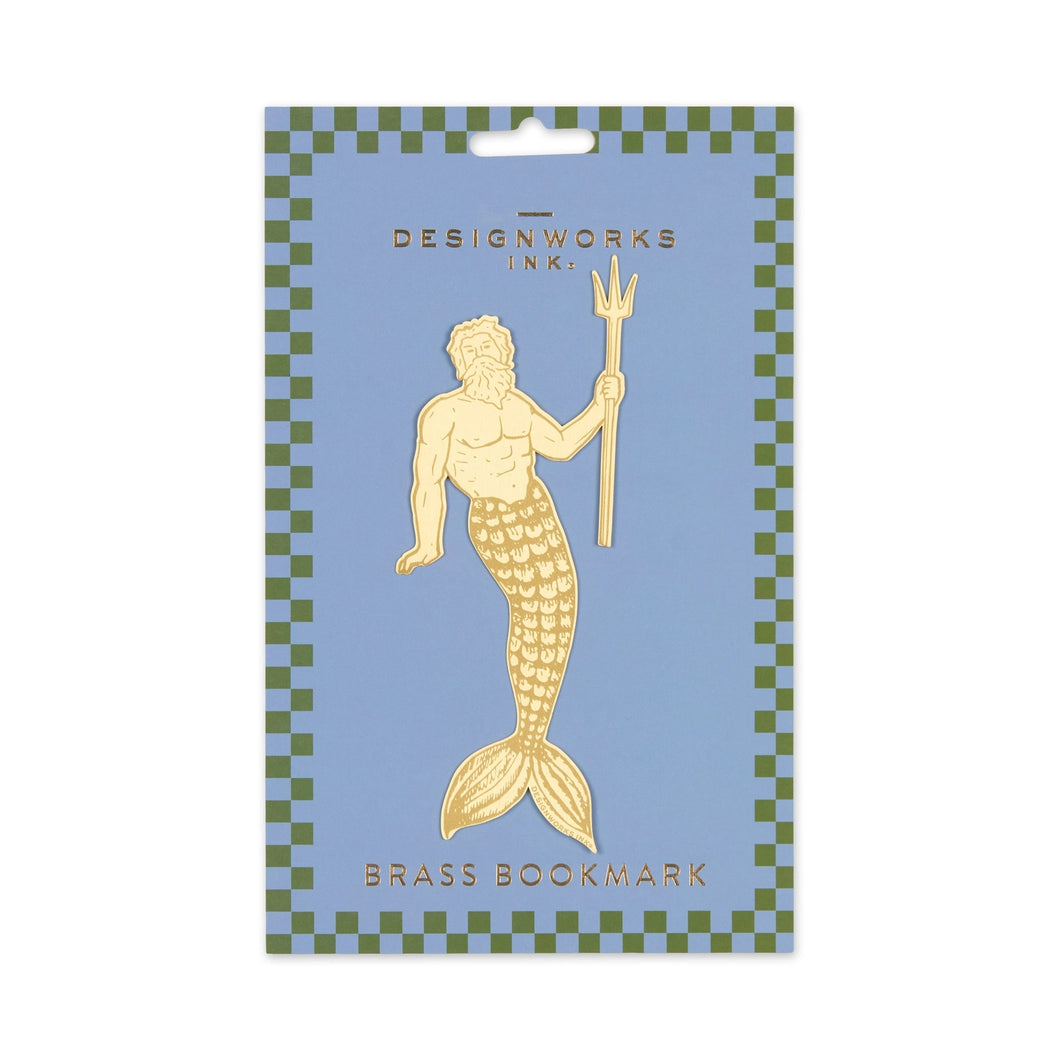 Designworks Ink Brass Bookmark - Poseidon