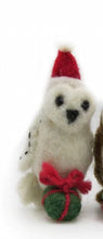 Load image into Gallery viewer, Mini Barn &amp; Snowy Owl Felt Decoration by Amica Accessories Ltd
