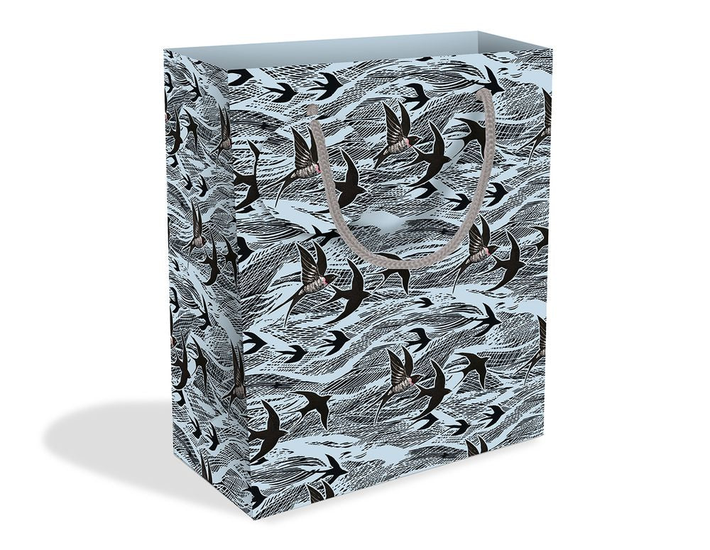 Angela Harding - Swallows And Sea Medium Gift Bag by Museums & Galleries