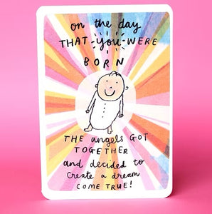 Laura Skilbeck New Baby Card - On The Day You Were Born