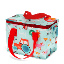 Load image into Gallery viewer, Insulated Lunch Bag - Farmyard Blue
