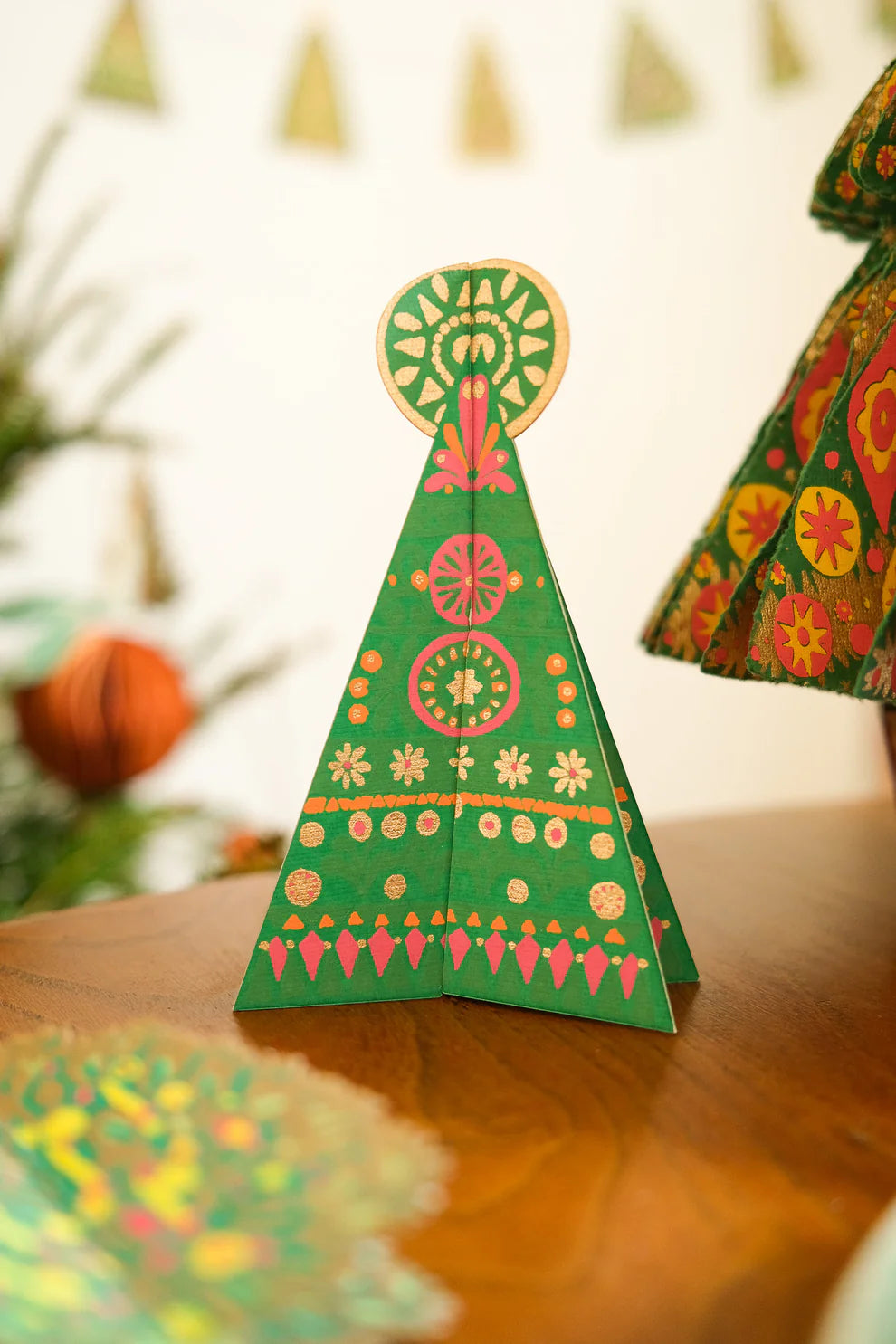 East End Press C6 Christmas Card - Patterned Tree