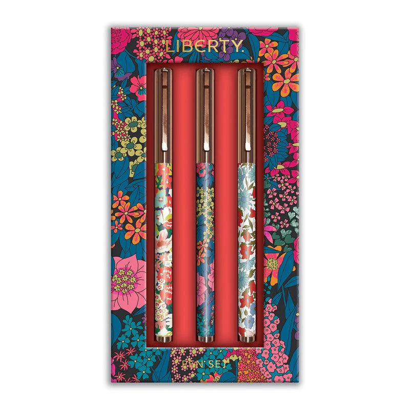 Liberty Flower Everyday Set Of 3 Pens