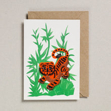 Load image into Gallery viewer, Iron On Patch Card - Crouching Tiger  by Petra Boase
