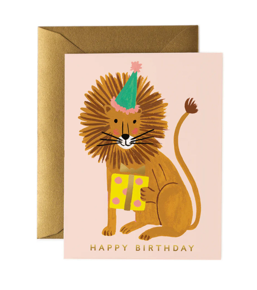 Lion Birthday Card by Rifle Paper Co.