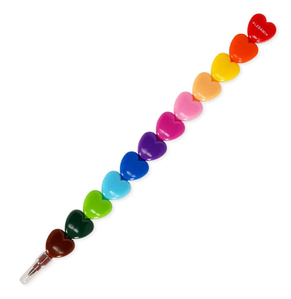 Legami - Stackable Heart Crayons