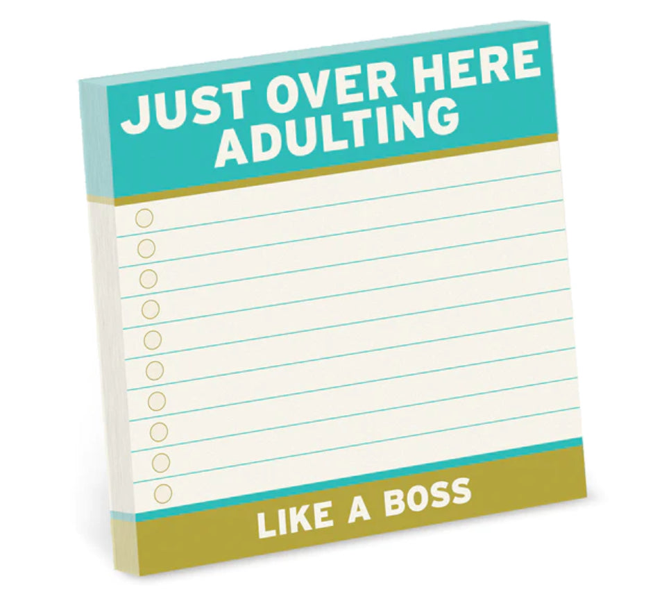 Just Over Here Adulting - Big Sticky Notes by Knock Knock