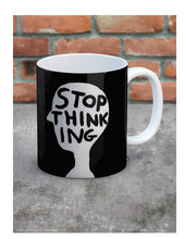 Load image into Gallery viewer, David Shrigley Boxed Mug - Stop Thinking
