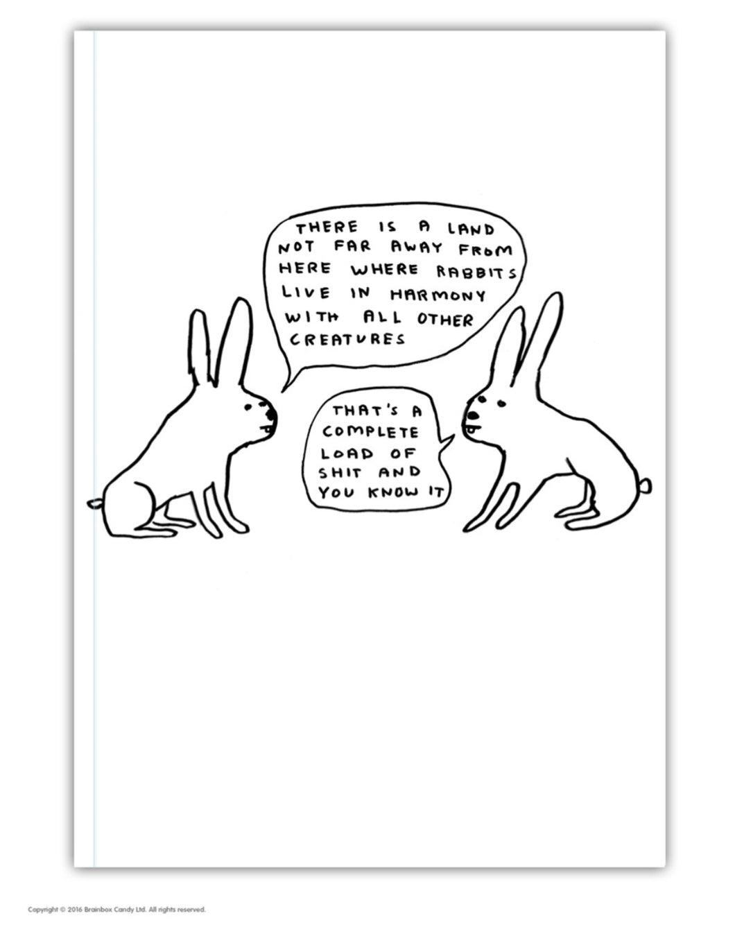 David Shrigley A6 Live in Harmony Notebook