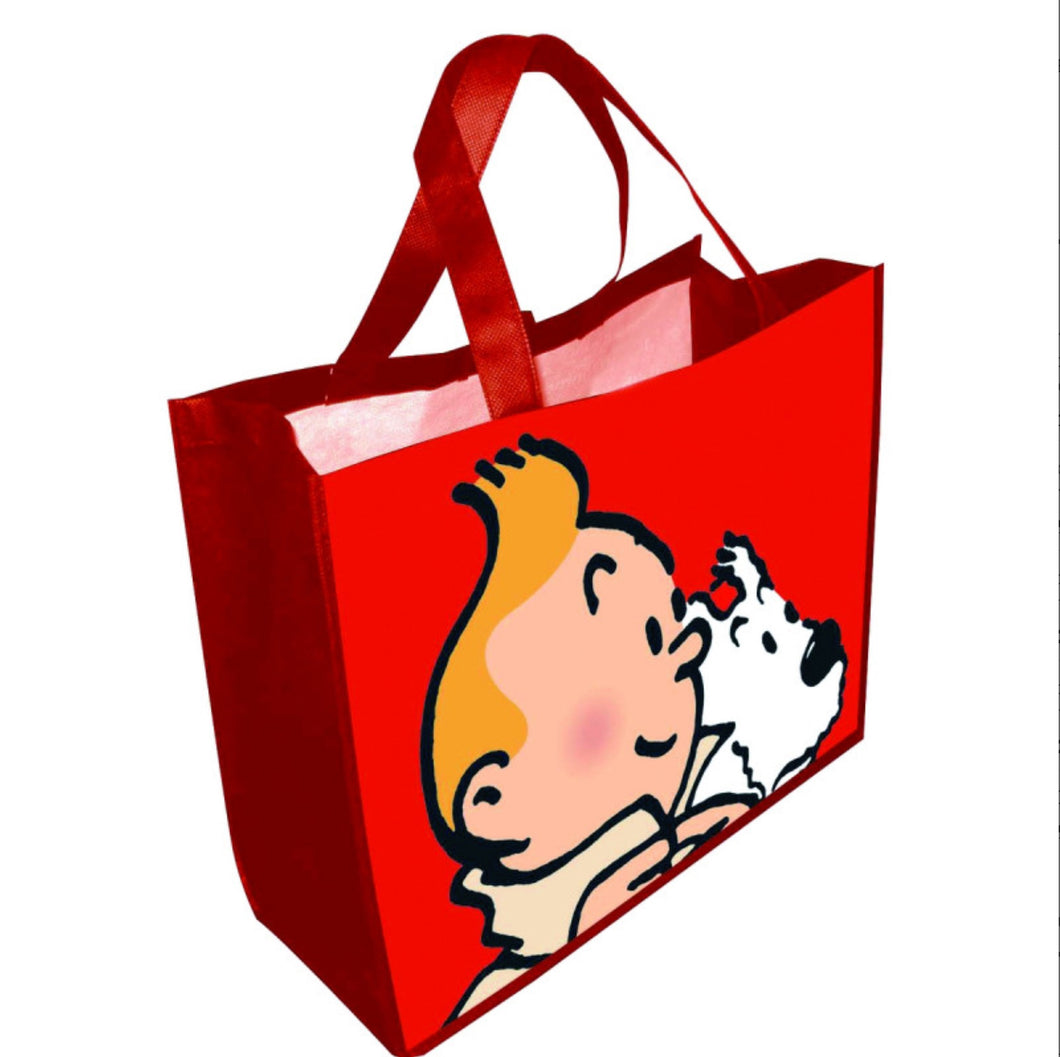 Tintin & Snowy Red Shopper