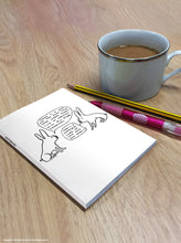 Load image into Gallery viewer, David Shrigley A6 Live in Harmony Notebook
