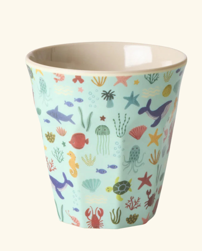 Medium Melamine Cup - Blue Ocean