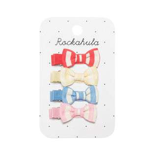 Rockahula Kids Mini Bow Hair Clip Set - Vintage Seaside