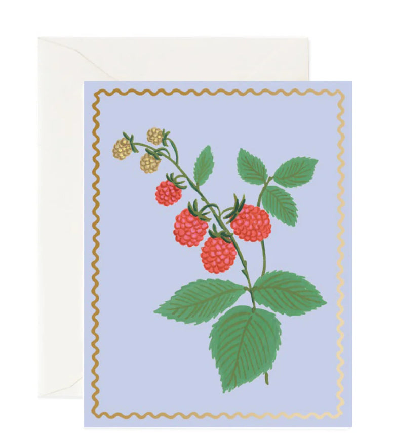 Raspberry Rose Greetings Card by Rifle Paper Co.