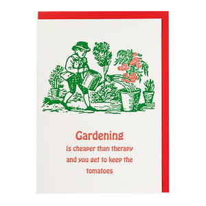 Gardening Therapy Greeting Card by Archivist