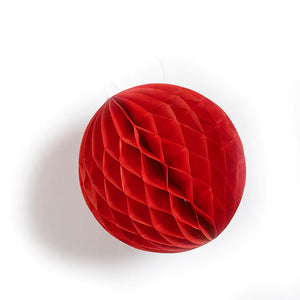 Paper Ball Decoration Red by Petra Boase