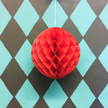 Load image into Gallery viewer, Paper Ball Decoration Red by Petra Boase
