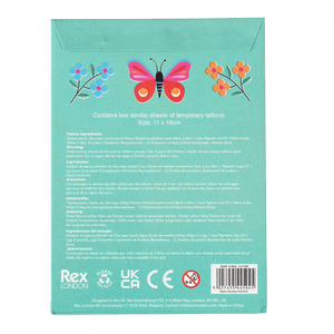 Floral Flutter Temporary Tattoos