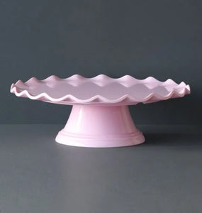 Melanie Wave Cake Stand Pink by Little Lovely Company