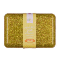 Load image into Gallery viewer, Gold glitter lunch box 
