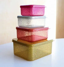 Load image into Gallery viewer, A Lovely Little Company Lunch &amp; Snack Box Set Glitter
