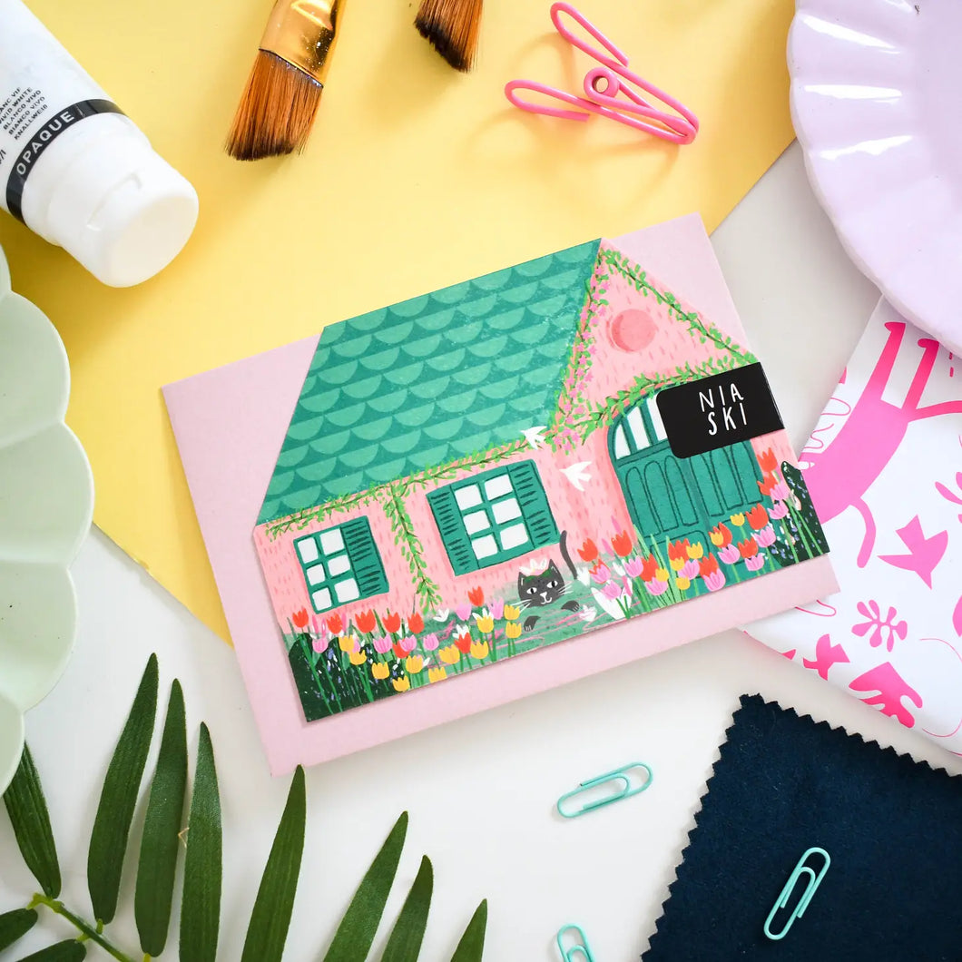 Clawed Monet’s Cut Out House Card by Niaski