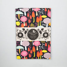 Load image into Gallery viewer, Tea Towel - Dark Toadstool by Maggiemagoo Designs
