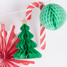 Load image into Gallery viewer, Giant Christmas Honeycomb Garland by Meri Meri

