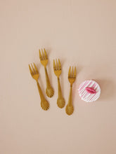 Load image into Gallery viewer, Set of 4 Cake Forks - Gold Stainless Steel
